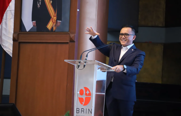 Menteri PANRB Abdullah Azwar Anas saat menjadi narasumber pada kegiatan Town Hall Meeting BRIN