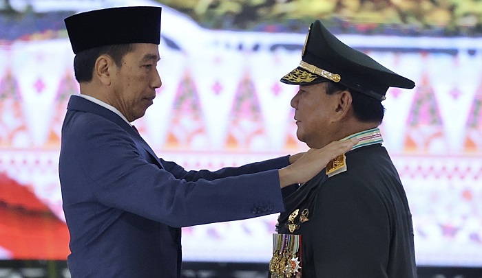 Mantan Presiden Joko Widodo dan Presiden Prabowo Subianto.